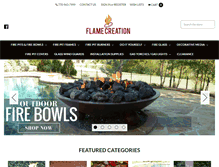 Tablet Screenshot of flamecreation.com